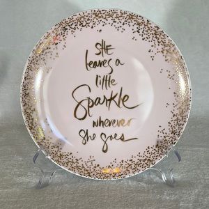 She Leaves a Little Sparkle Wherever She Goes Decorative Plate